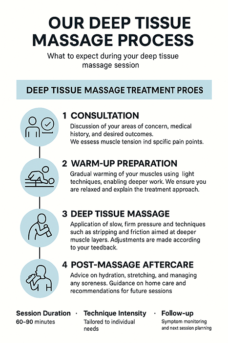 Deep Tissue Massage Treatment Process