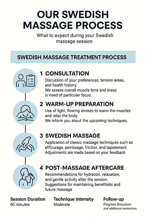 Swedish Massage Treatment Process