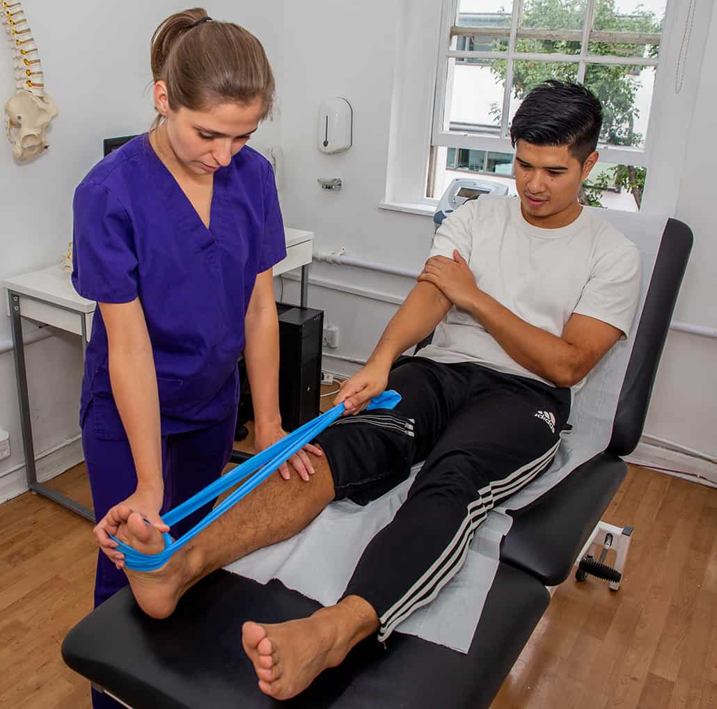 Physiotherapy Treating Ankle Pain